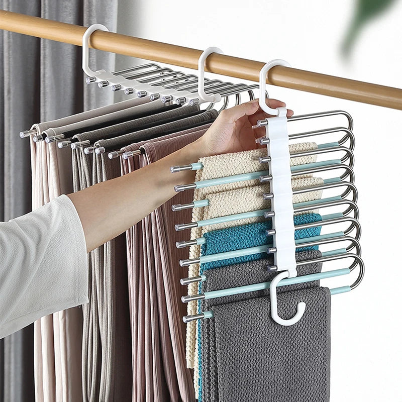 Perchero Mágico 9 en 1 – Organiza tu armario de forma inteligente (ACERO INOXIDABLE)